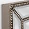Head West 30" Silver Metro Beaded Glass Framed Vanity Mirror